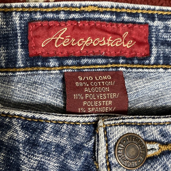 AEROPOSTALE Chelsea Bootcut Jeans Womens 9/10 Long Medium Wash Slight Stretch - Picture 3 of 7